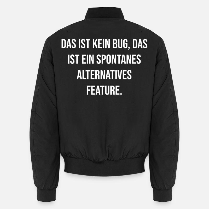 No bug spontaneous feature - Unisex Bomber Jacket - black