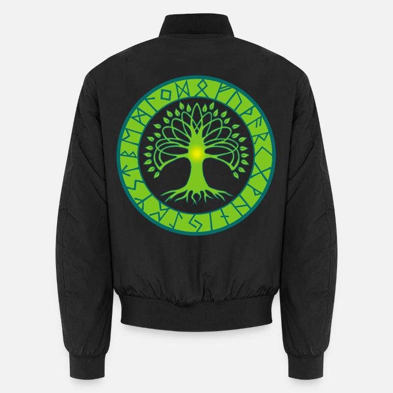 Runenbaum des Lebens Unisex Bomberjacke