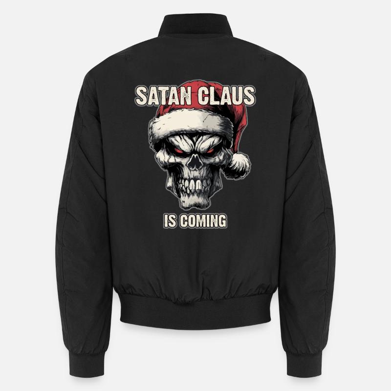 Skull with Santa hat Unisex Bomber Jacket