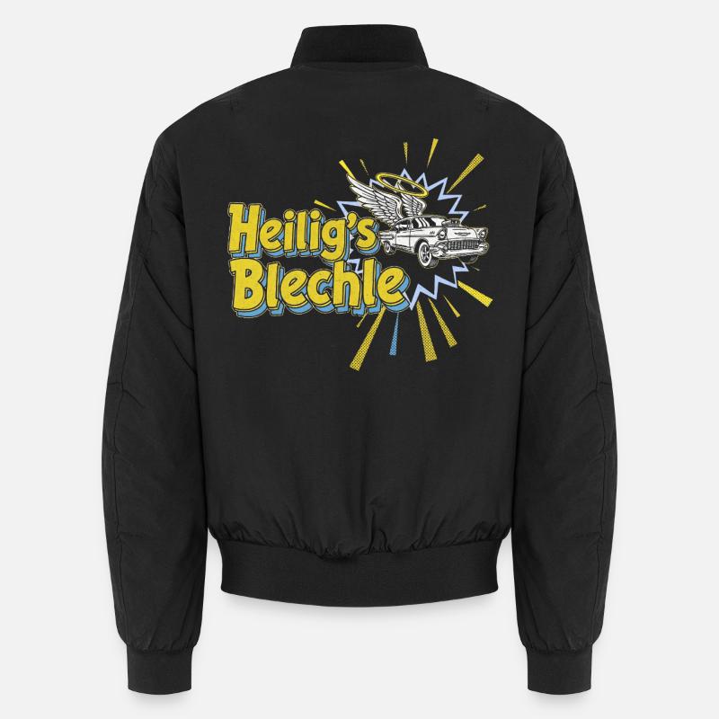Heiligs Bleche Auto Heiligenschein - Unisex Bomberjacke - Schwarz