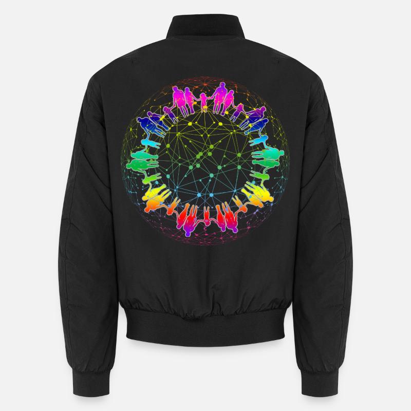 Rainbow Net de la communauté Bomber unisexe