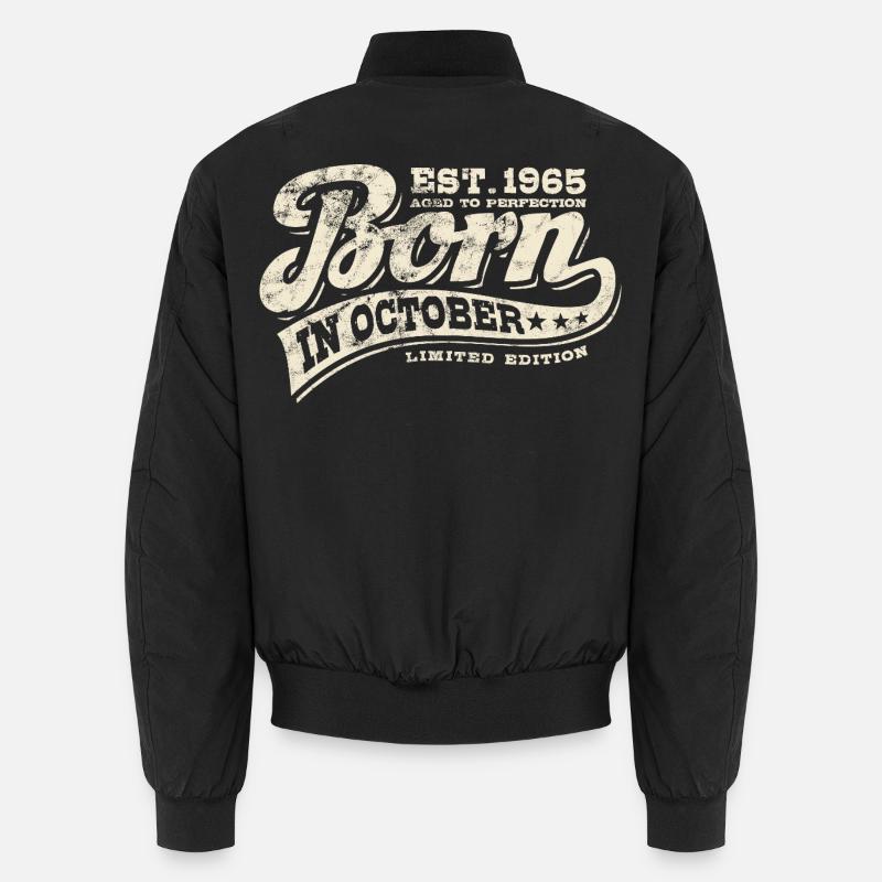 Born in October 1965 - Birthday - Gift Unisex Bomber Jacket