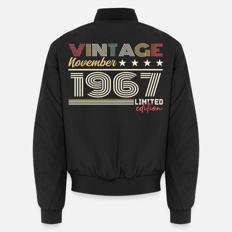 November 1967 - Unisex Bomber Jacket - black
