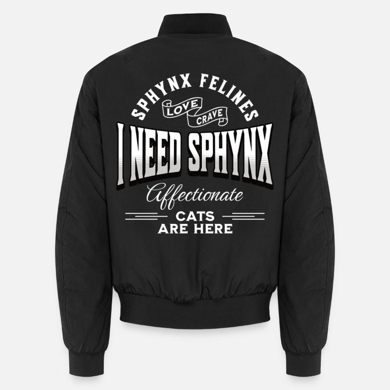 Sphynx Katzenliebe Lustig Unisex Bomberjacke