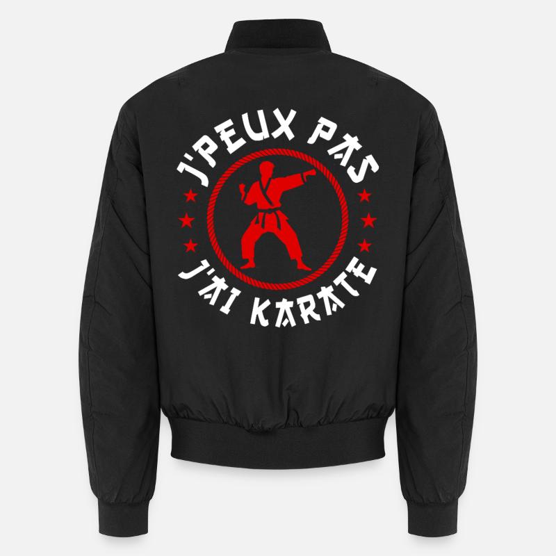 j'peux pas j'ai Karate - Bomber unisexe - noir