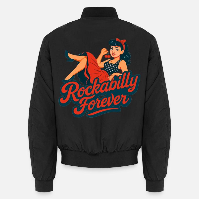 Rockabilly Forever Pin-up Graphique Bomber unisexe