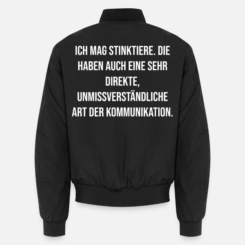 Skunk Direct Communication Unisex Bomber Jacket