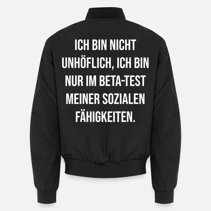 Test bêta de compétence sociale Bomber unisexe