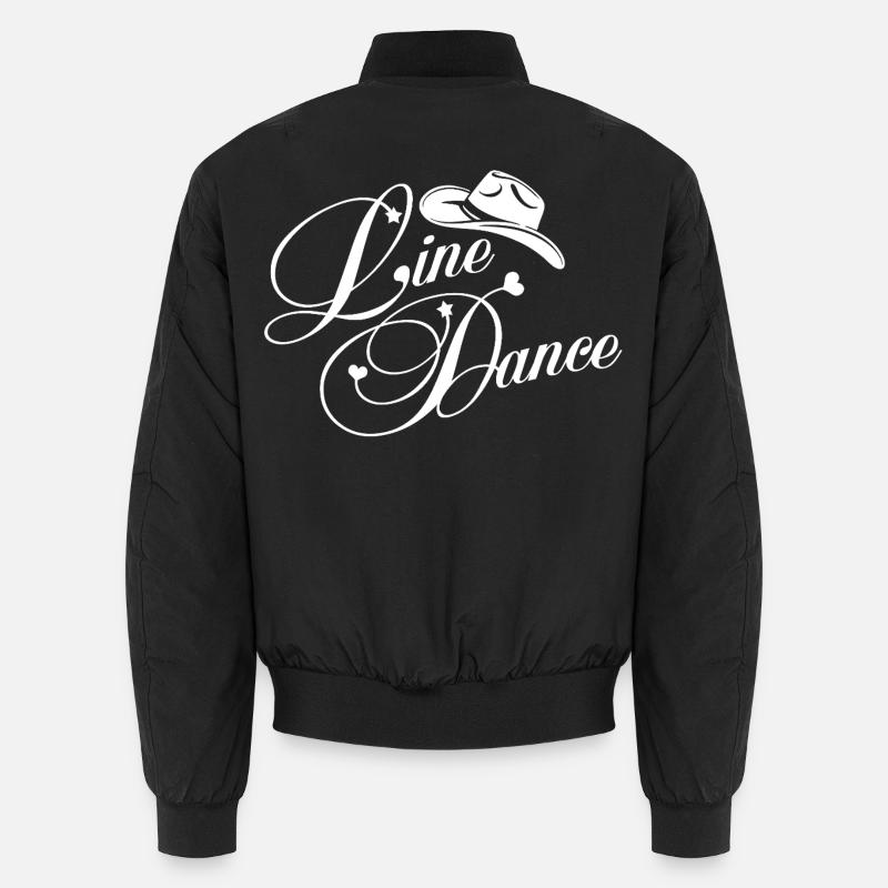 Line Dance Silhouette mit Hut Unisex Bomberjacke