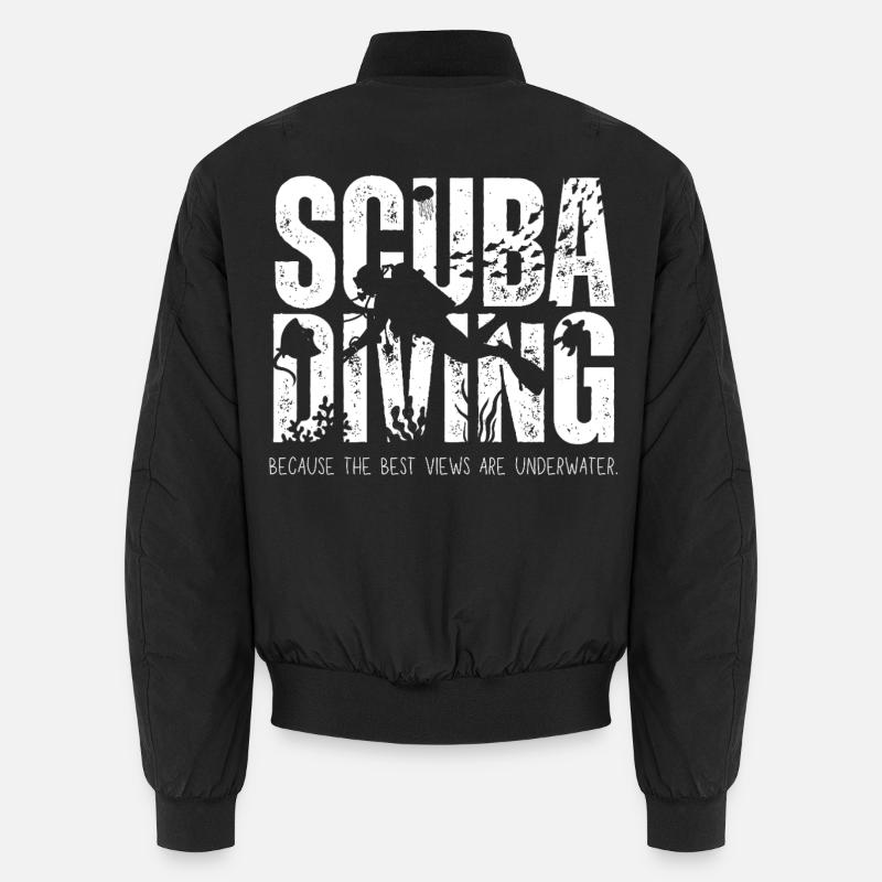 Scuba Diving Underwater Views Unisex Bomber Jacket