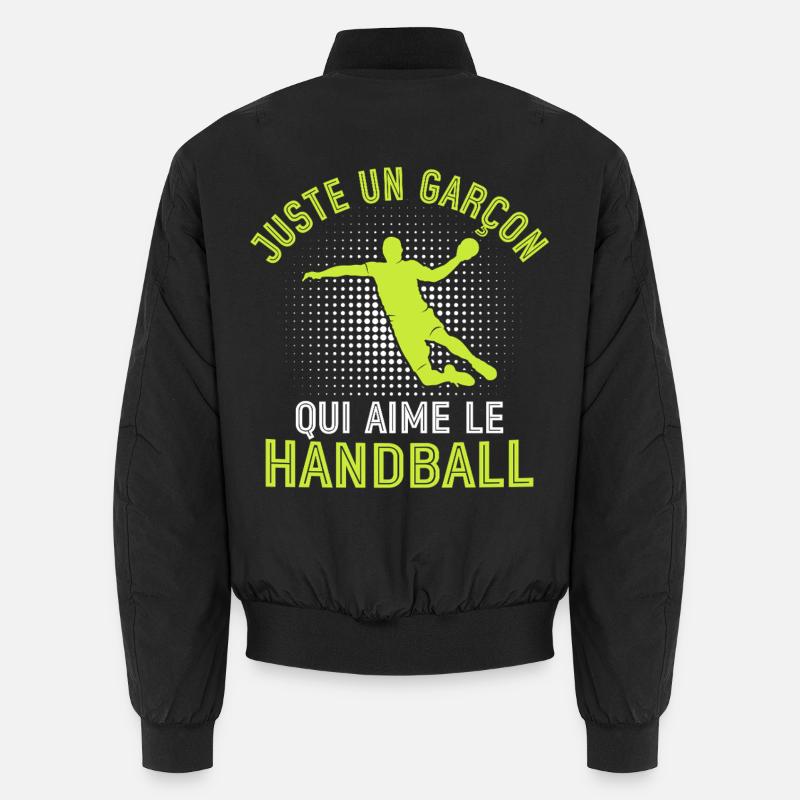 Juste un garçon qui aime le handball  Bomber unisexe