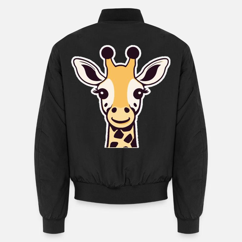 Niedliche Giraffe (Kopf) Unisex Bomberjacke