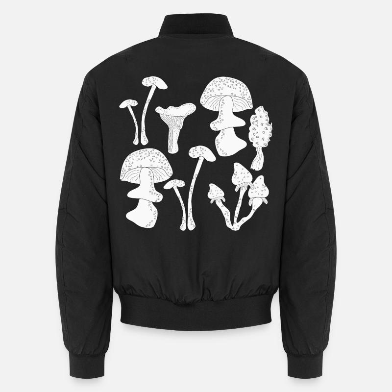 Cueillette de champignons en automne Bomber unisexe