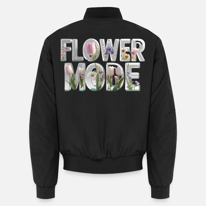 MODE FLEUR – Des lettres 3D pleines de fleurs Bomber unisexe
