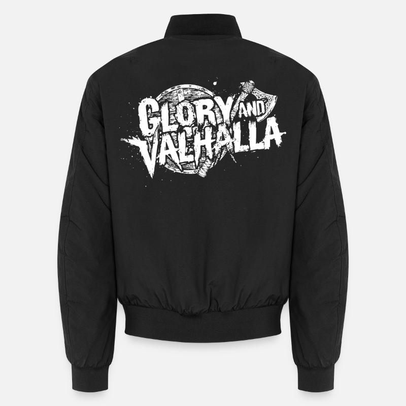 Gloire et Valhalla - Bomber unisexe - noir