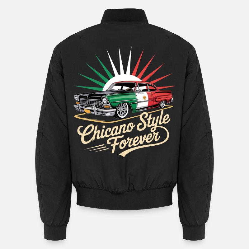 Chicano Forever Mexiko Pride - Unisex Bomberjacke - Schwarz