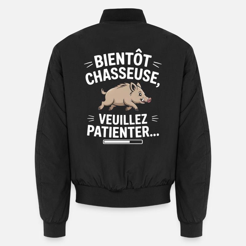 Soon to be a hunter, please wait Unisex Bomber Jacket