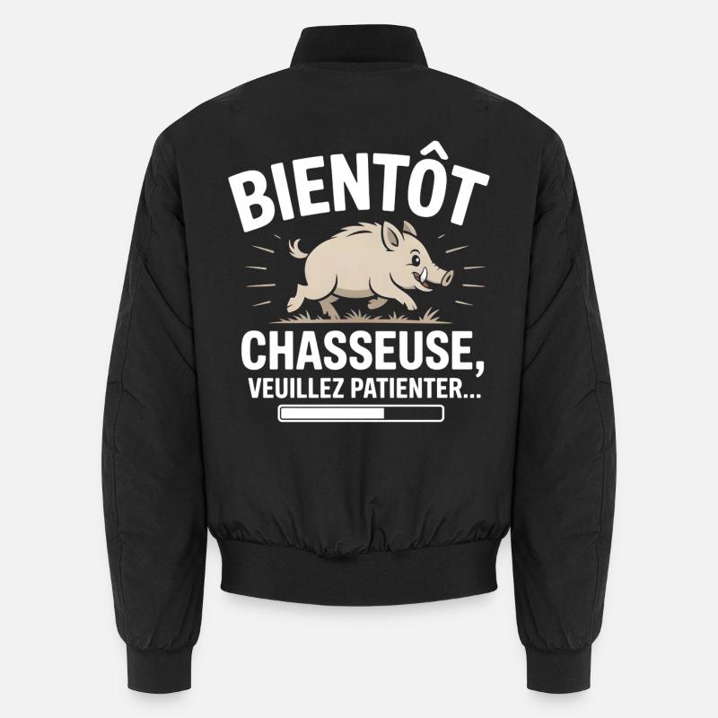 Bald ein Jäger - Unisex Bomberjacke - Schwarz