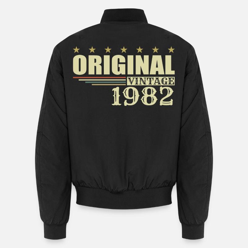 1982 Anniversaire 1982 - Bomber unisexe - noir