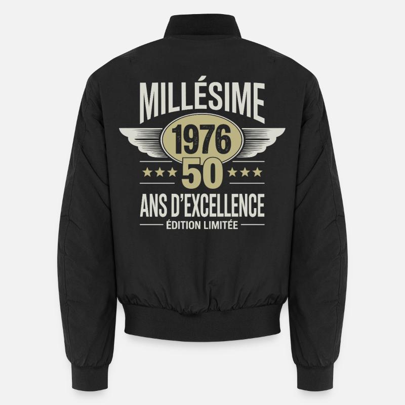 Millésime 1976 50 Ans d’Excellence Édition Limitée Bomber unisexe