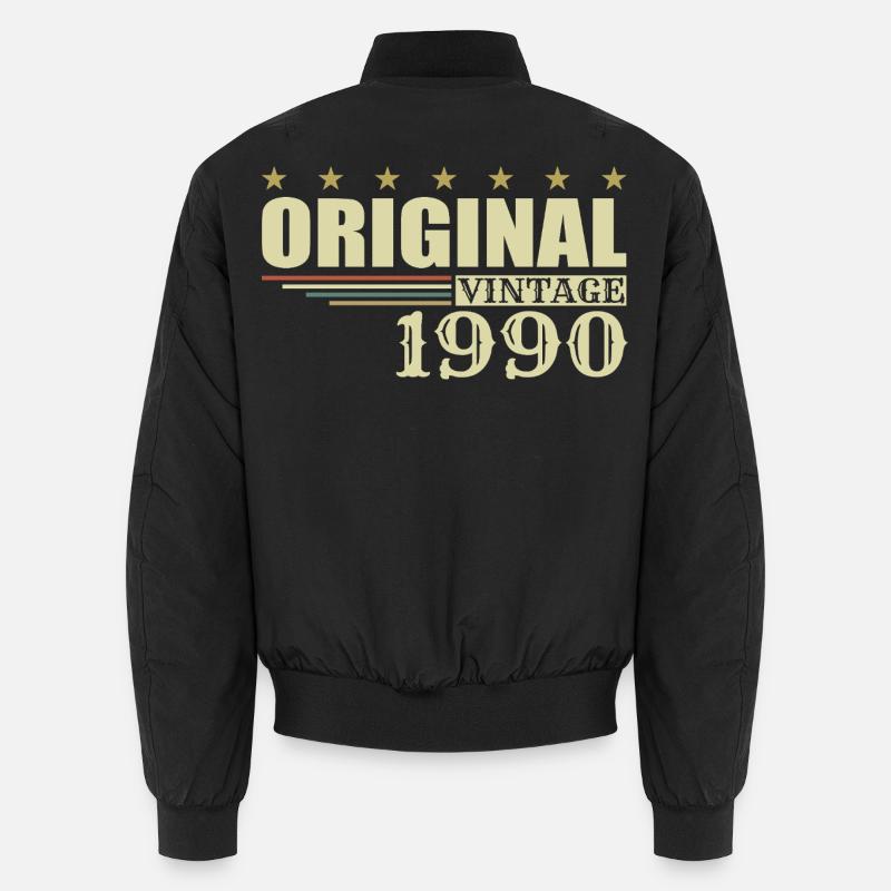 1990 Birthday 1990 - Unisex Bomber Jacket - black