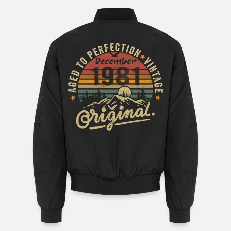 Legenden wurden im Dezember 1981 - Unisex Bomberjacke - Schwarz
