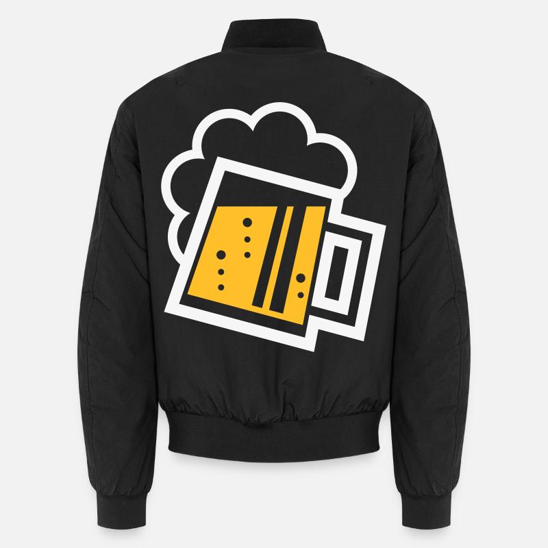 Bayrischer Bierkrug (Bier / Maßkrug / R /// 2C) Unisex Bomberjacke
