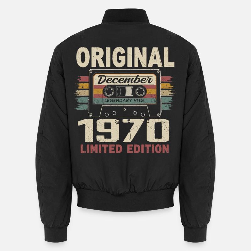 Dezember 1970 Geburtstagsgeschenk Unisex Bomberjacke