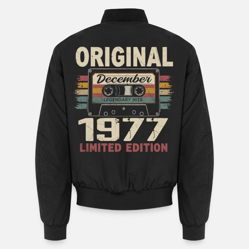 Dezember 1977 Geburtstagsgeschenk Unisex Bomberjacke
