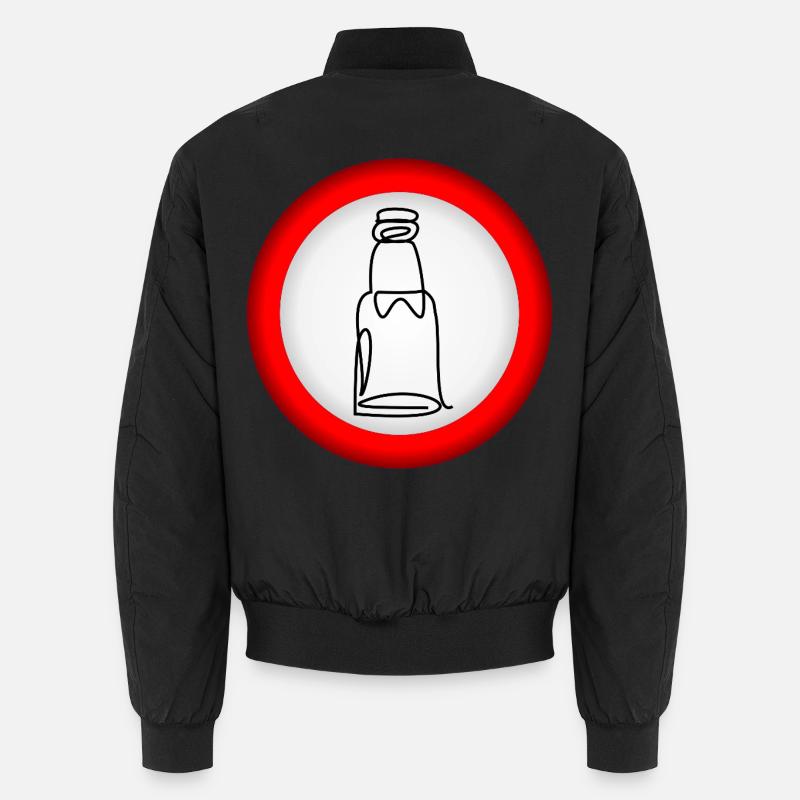 VERBOT BIERFLASCHE Unisex Bomberjacke