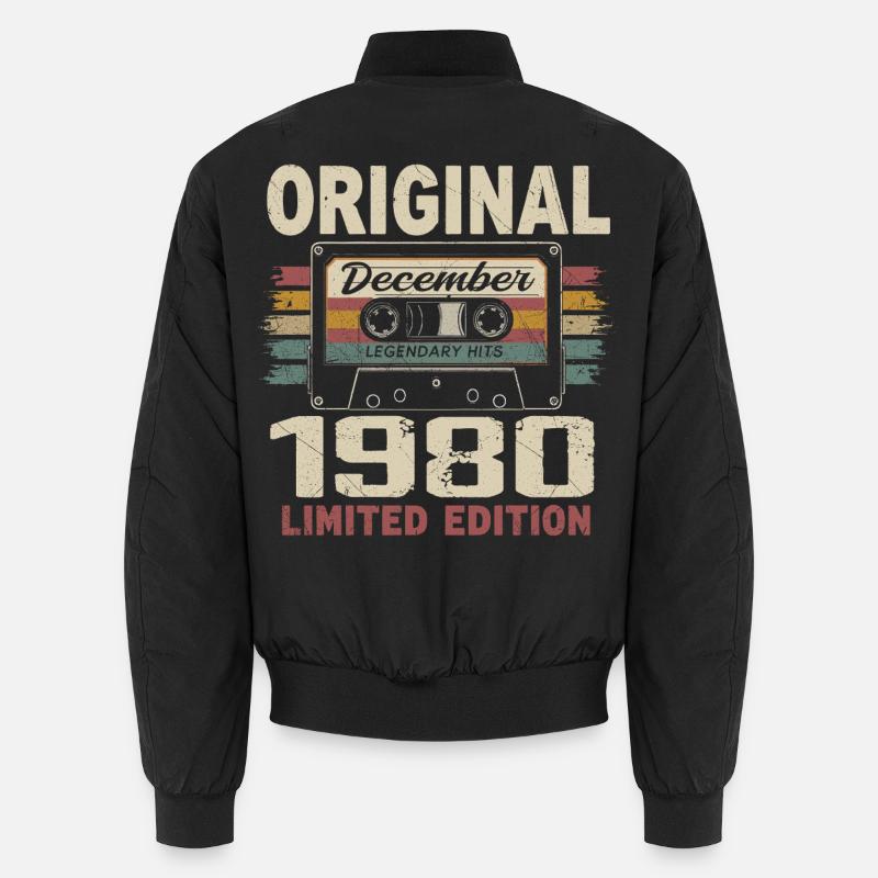 Dezember 1980 Geburtstagsgeschenk Unisex Bomberjacke