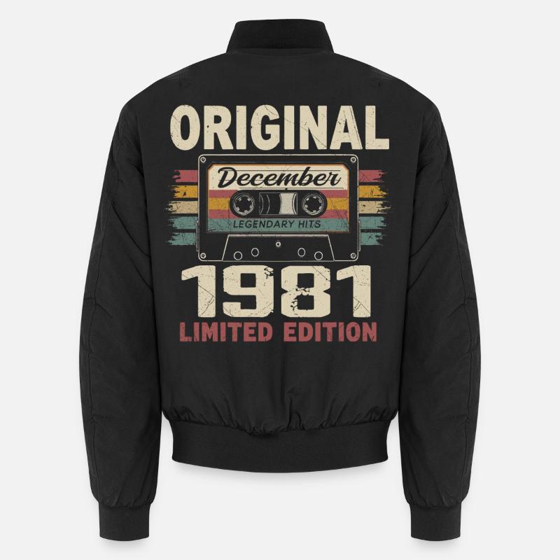 Cadeau D'anniversaire Décembre 1981 Bomber unisexe