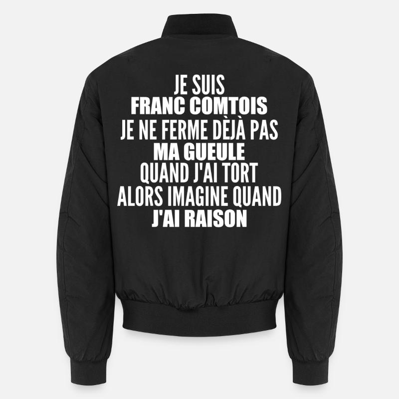 Franc comtois Ich halte meinen Mund nicht zu frank comté Unisex Bomberjacke