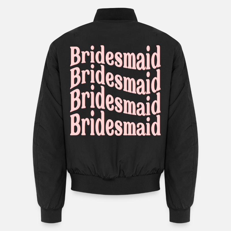 BRIDESMAID WEDDING WAVE Unisex Bomber Jacket
