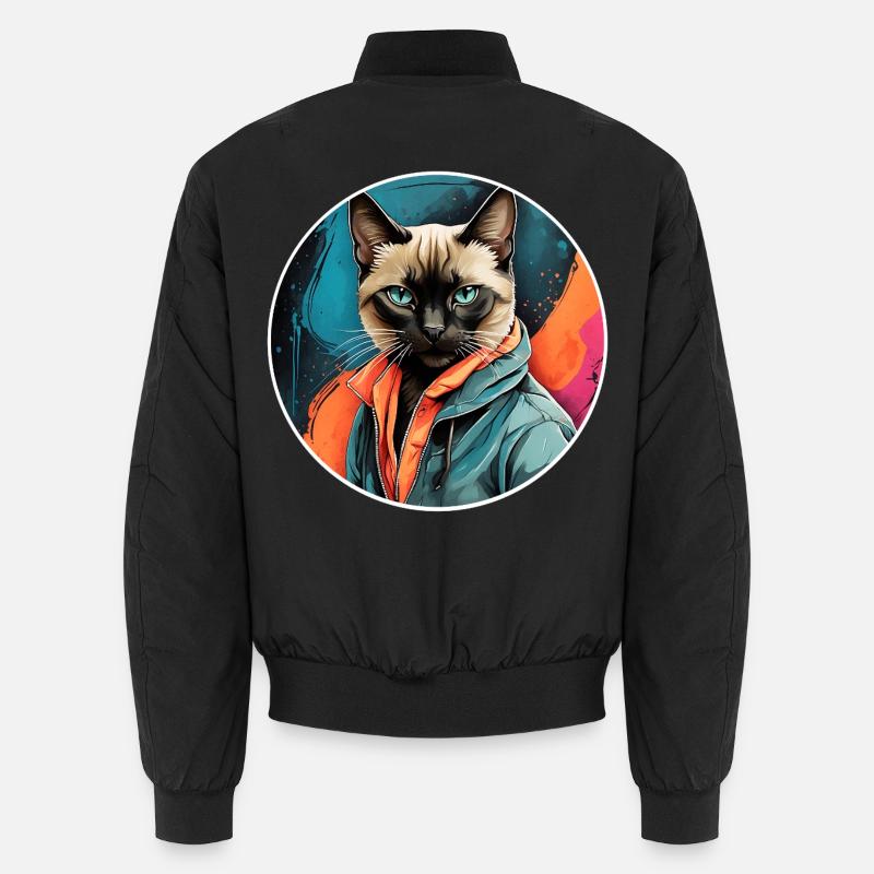 Siamese cat Unisex Bomber Jacket