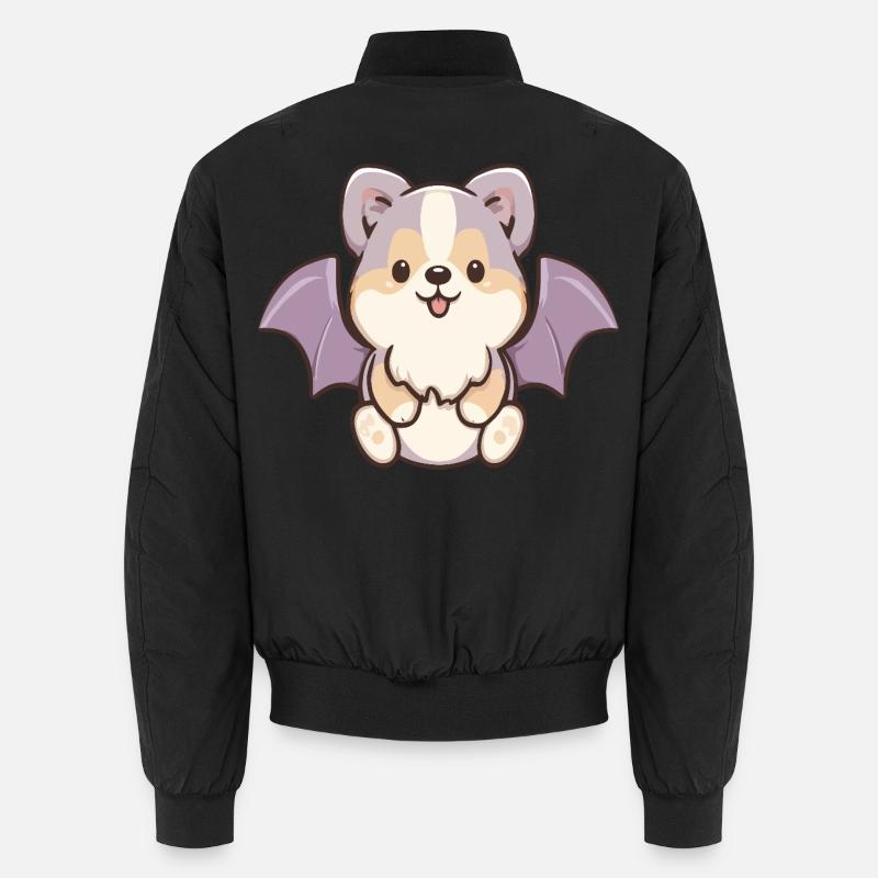 Chibi Bat Pup Peluche Bomber unisexe