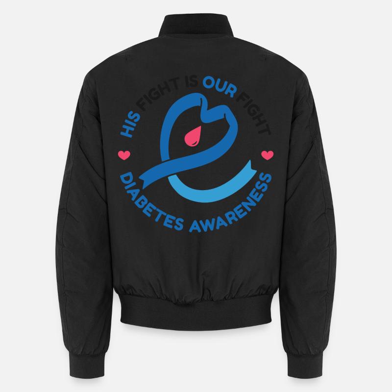 Sein Kampf ist unser Kampf - Diabetes Bewusstsein Unisex Bomberjacke