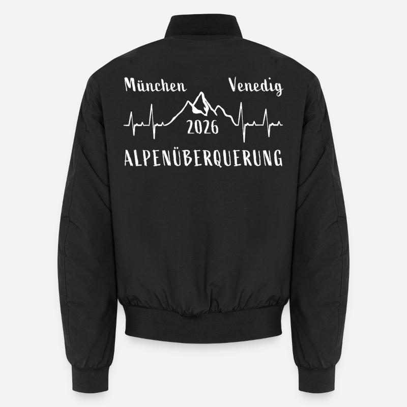 Crossing the Alps E5 2026 Munich Venice Unisex Bomber Jacket