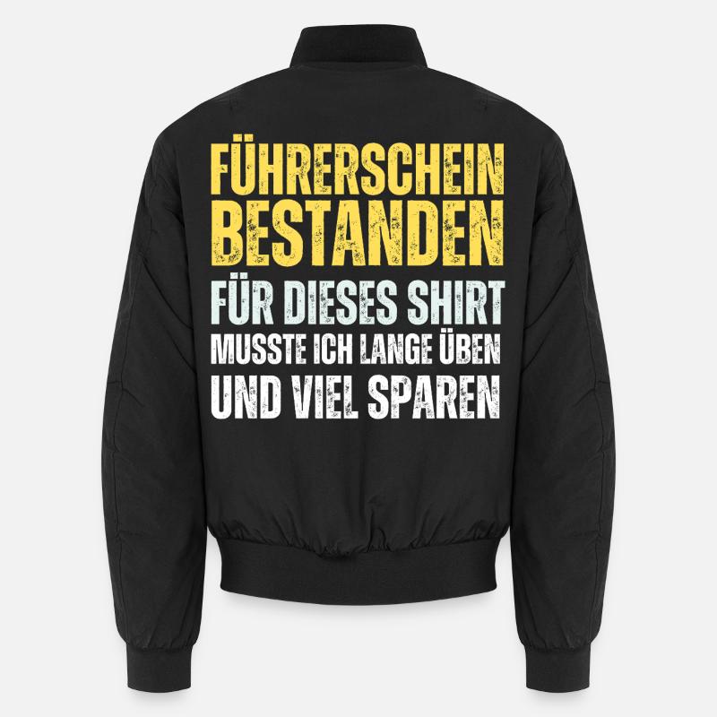 Driver's license passed Unisex Bomber Jacket
