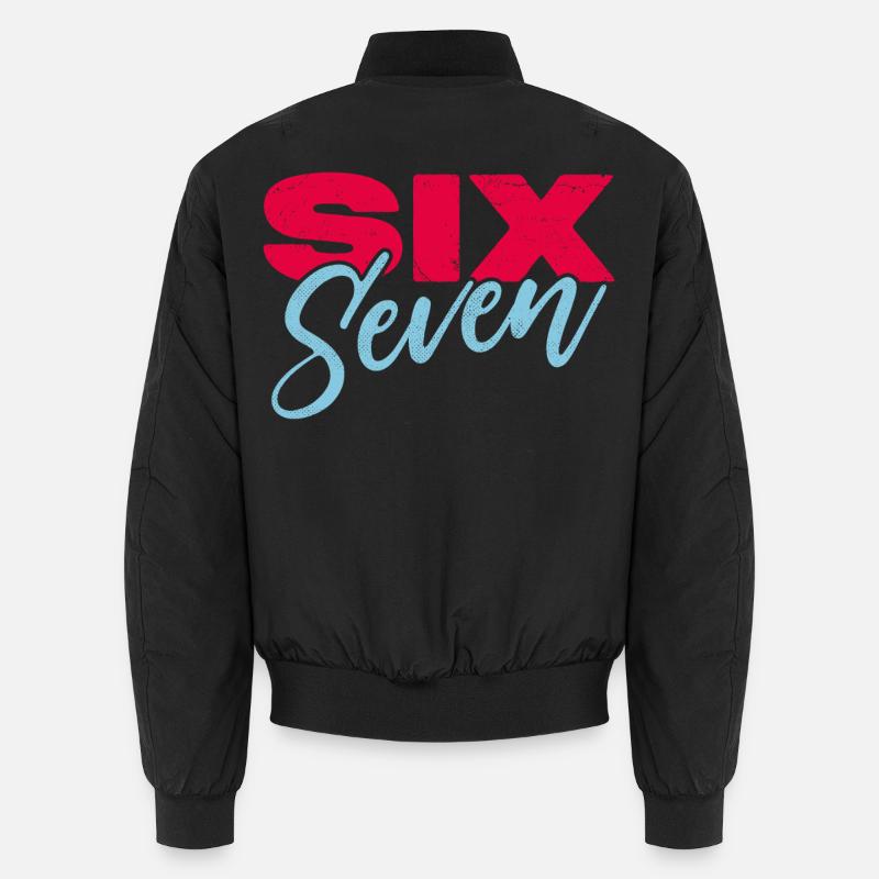 Six seven - Unisex Bomber Jacket - black