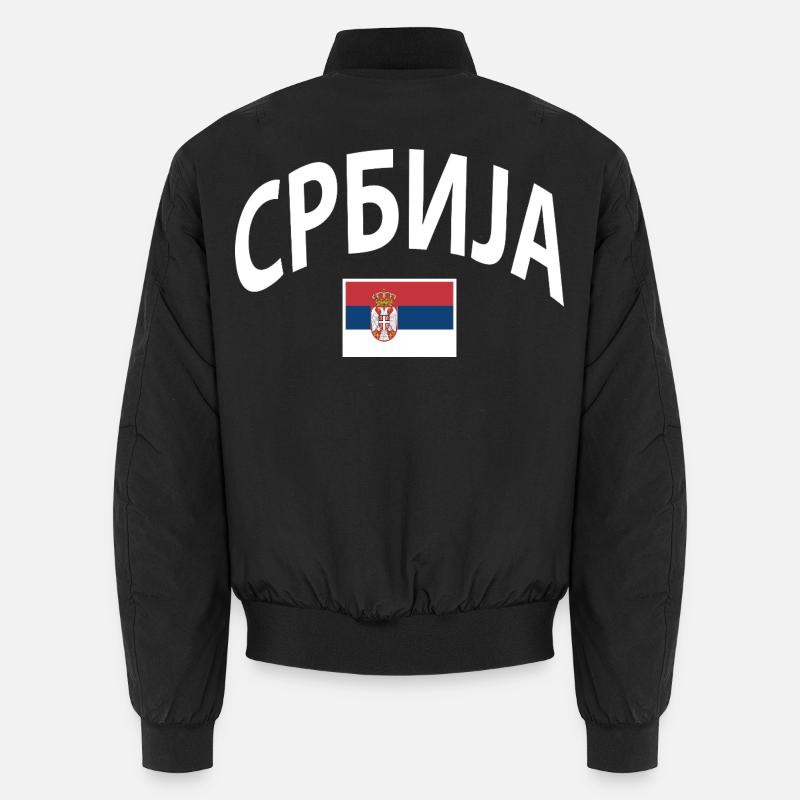 Serbien  Unisex Bomberjacke