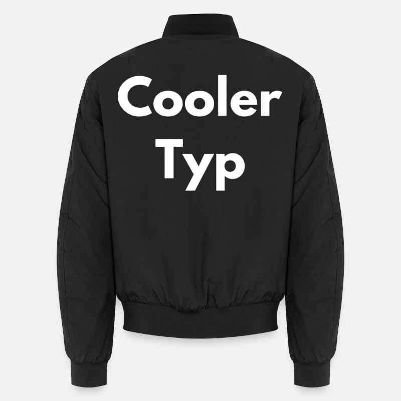 COOLER TYP - Unisex Bomberjacke - Schwarz