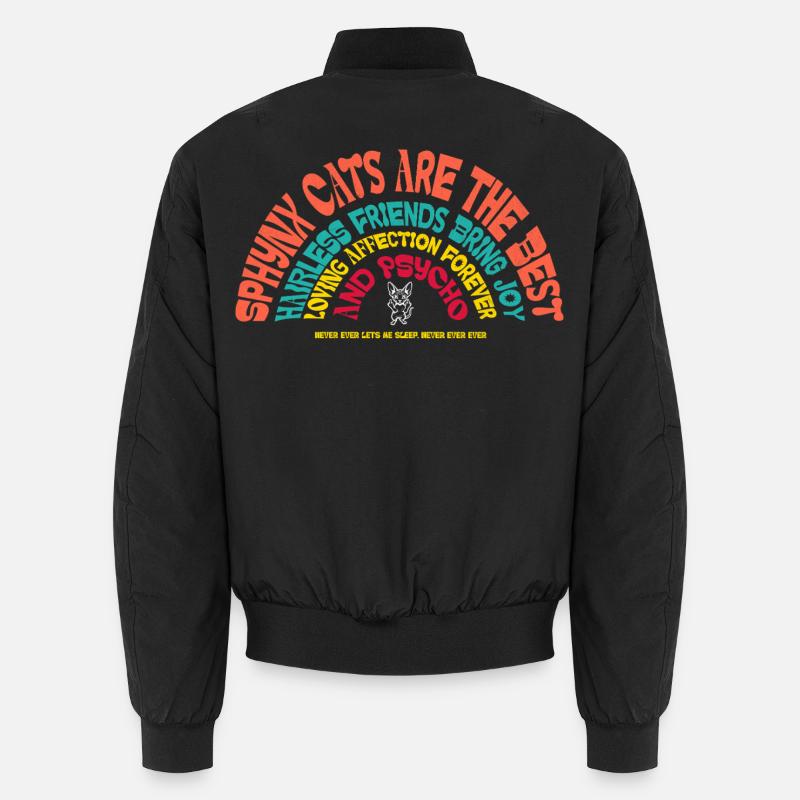 Sphynx Cat Funny Sarcastic Humor Unisex Bomber Jacket