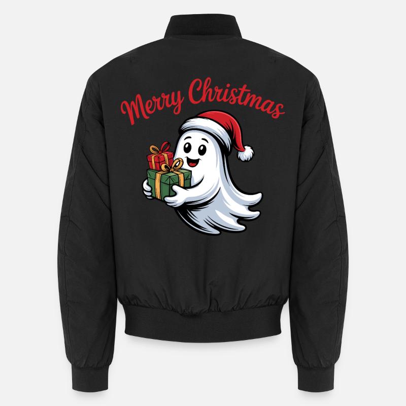 Weihnachtsgeist mit Geschenken Bomber unisexe