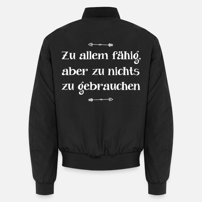 Lustiger Spruch  Unisex Bomberjacke