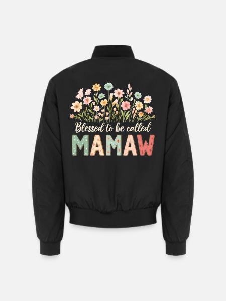Gesegnet Mamaw genannt zu werden - Unisex Bomber Jacket - black