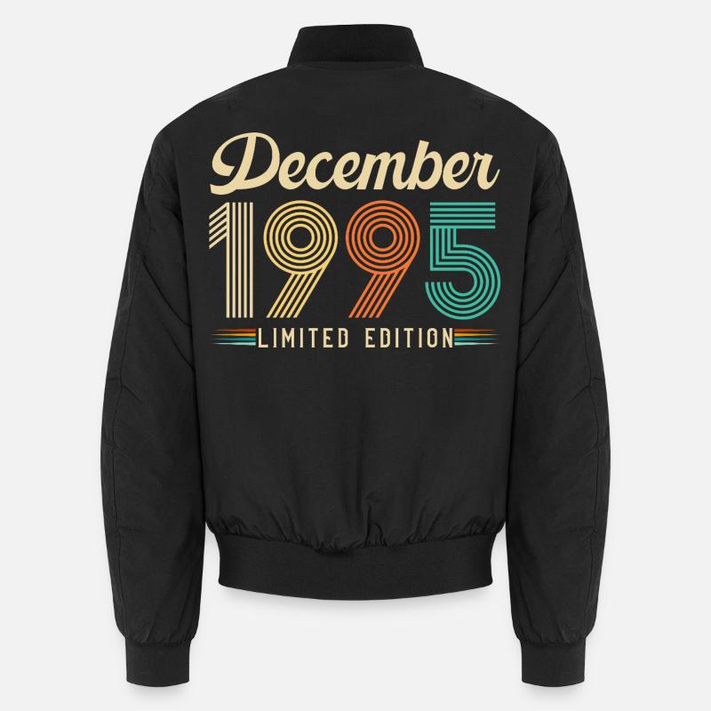 30 Years Anniversary Gift Born December 1995 Unisex Bomber Jacket