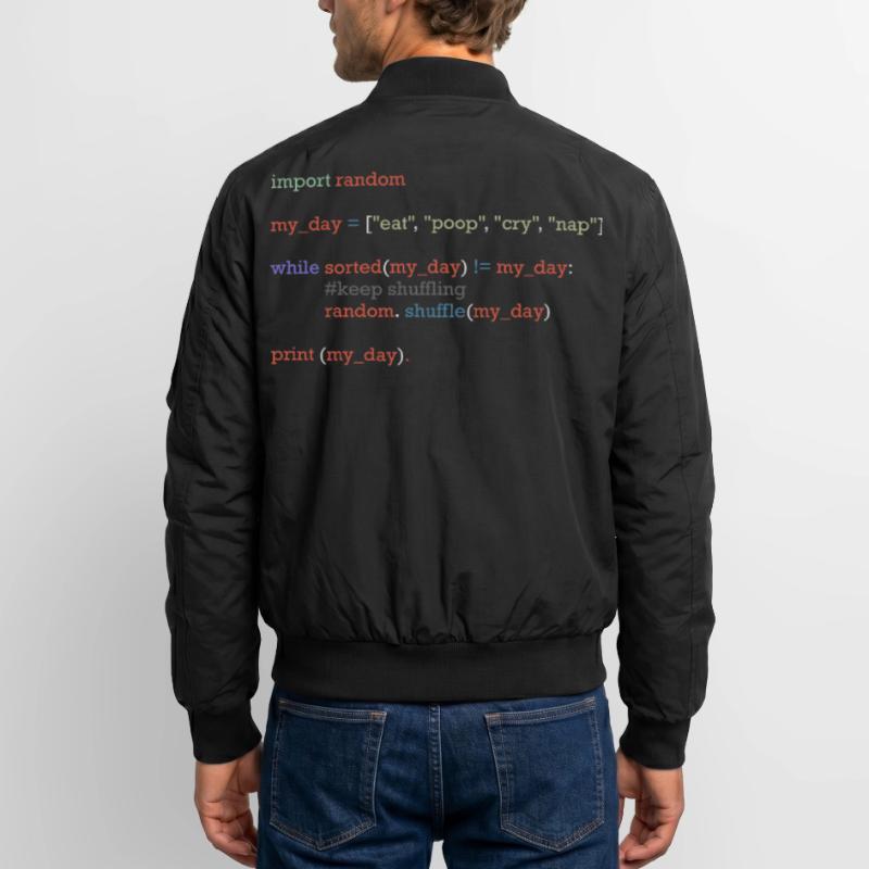 Drôle de code python sur la vie quotidienne, bébé Bomber unisexe
