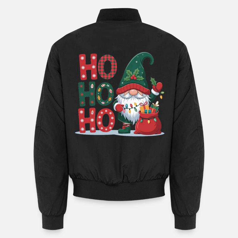 HoHoHo Gnom Weihnachten Unisex Bomberjacke