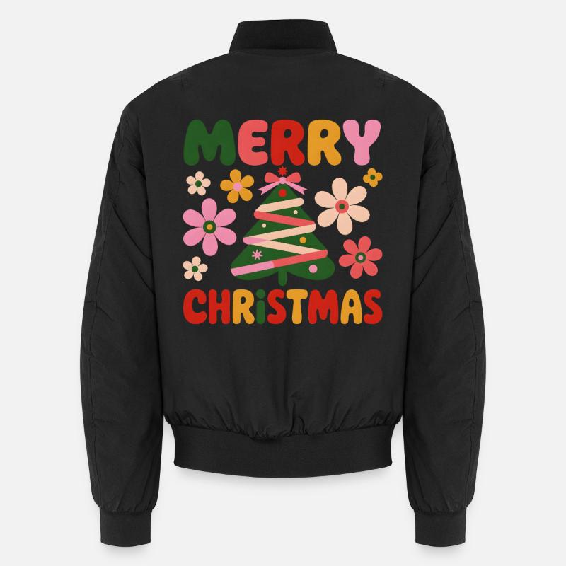 Merry Christmas - Unisex Bomber Jacket - black